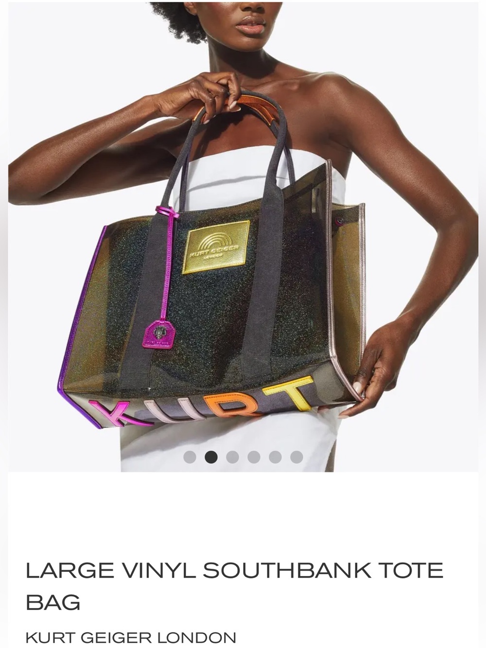 Kurt Geiger Vinyl Southbank Tote